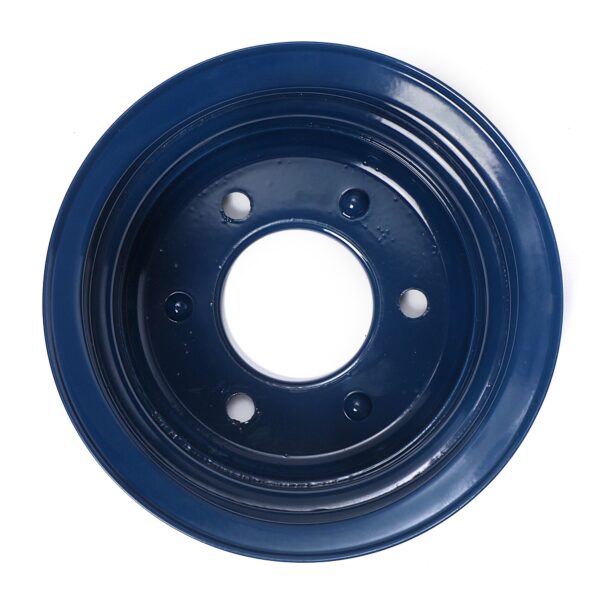 TRANS-DAPT PERFORMANCE PRODUCTS CRANKSHAFT PULLEY; 2 GROOVE; 1965-1966 FORD 289; O.E. WATER PUMP- FORD BLUE POWDER COATED