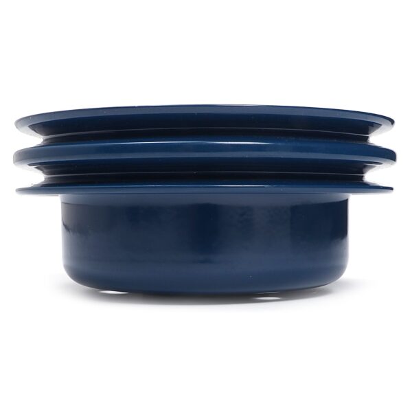 TRANS-DAPT PERFORMANCE PRODUCTS CRANKSHAFT PULLEY; 2 GROOVE; 1965-1966 FORD 289; O.E. WATER PUMP- FORD BLUE POWDER COATED