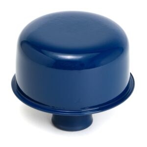 TRANS-DAPT PERFORMANCE PRODUCTS PUSH-IN STYLE BREATHER CAP ONLY (WITHOUT GROMMET); 2-3/4 IN. DIAMETER- FORD BLUE POWDER COATED