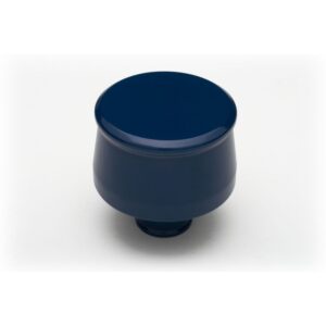 TRANS-DAPT PERFORMANCE PRODUCTS PUSH-IN STYLE BREATHER; FITS 1-1/4 IN. HOLE- FORD BLUE POWDER COATED (ALUMINUM)