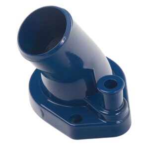TRANS-DAPT PERFORMANCE PRODUCTS WATER NECK; FORD 289-351W; (O-RING SEAL); - FORD BLUE POWDER COAT