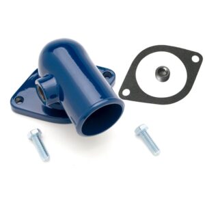 TRANS-DAPT PERFORMANCE PRODUCTS WATER NECK; FORD 390, 427 AND 428; (GASKET SEAL); - FORD BLUE POWDER COAT