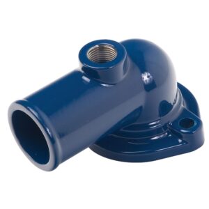 TRANS-DAPT PERFORMANCE PRODUCTS WATER NECK; FORD 429-460; (O-RING SEAL); - FORD BLUE POWDER COAT