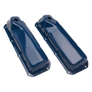 TRANS-DAPT PERFORMANCE PRODUCTS O.E.M REPRODUCTION STYLE VALVE COVERS; STOCK HEIGHT; FORD 351C/M, 400M, 302 BOSS- FORD BLUE