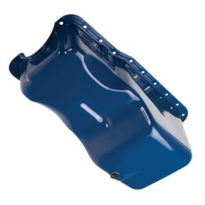 TRANS-DAPT PERFORMANCE PRODUCTS 1965-87 FORD 260, 289, 302WPOWDER COATED OEM STYLE OIL PAN- FORD BLUE (STOCK)