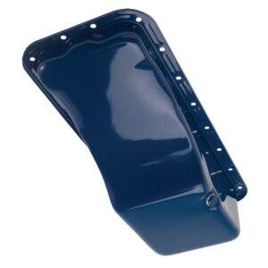 TRANS-DAPT PERFORMANCE PRODUCTS 1958-76 FORD 352, 360, 390, 406, 427, 428 (NOT COBRAJET 428); FRONT SUMP, OEM STYLE OIL PAN- FORD BLUE (STOCK CAPACITY)