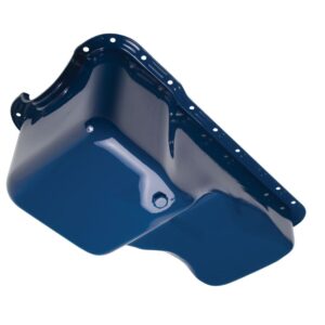 TRANS-DAPT PERFORMANCE PRODUCTS 1967-81 FORD 351W (NO DIPSTICK) POWDER COATED OEM STYLE OIL PAN- FORD BLUE (STOCK)