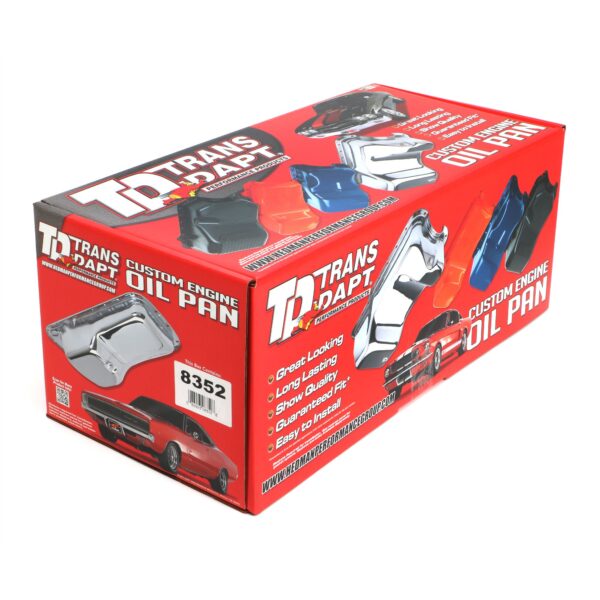 TRANS-DAPT PERFORMANCE PRODUCTS FORD 302 1980-96 TRUCK & VAN BLUE POWDER COATED OIL PAN