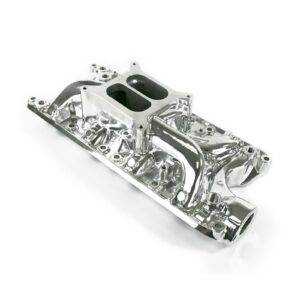 TSP Intake Manifold; Ford Small Block Carb. Aluminum Dual Plane; Polished