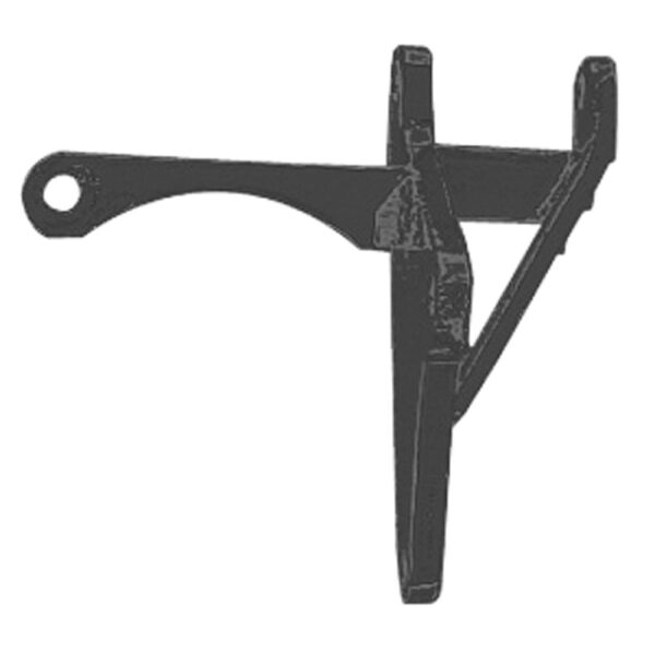 TRANS-DAPT PERFORMANCE PRODUCTS OEM STYLE ALTERNATOR BRACKET (BOTTOM); 1965-68 CHEVROLET 396-454; SHORT WATER PUMP-ASPHALT BLACK