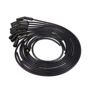 Universal Ignition Wires; 8.5mm Black; 135 Deg. Black Ceramic Plug Boots