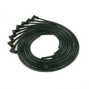 TSP Universal Ignition Wires; 8.5mm Black; 90? Plug Boots