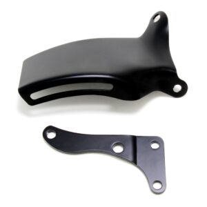TRANS-DAPT PERFORMANCE PRODUCTS OEM STYLE ALTERNATOR BRACKET SET; 1976-1986 CHEVROLET 305-350; LONG WATER PUMP- ASPHALT BLACK