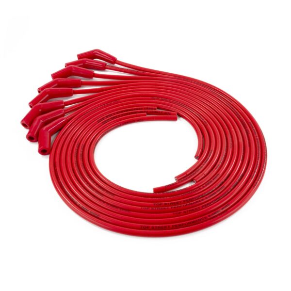 TSP Universal Ignition Wires; 8.5mm Red; 135? Plug Boots