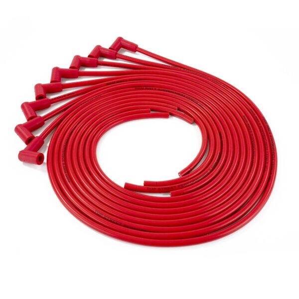 TSP Universal Ignition Wires; 8.5mm Red; 90? Plug Boots