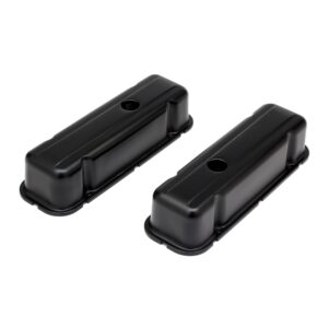 TRANS-DAPT PERFORMANCE PRODUCTS BUICK 231 V6 ASPHALT BLACK POWDER COATED VALVE COVERS