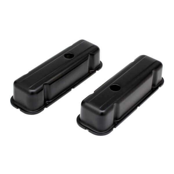 TRANS-DAPT PERFORMANCE PRODUCTS BUICK 231 V6 ASPHALT BLACK POWDER COATED VALVE COVERS