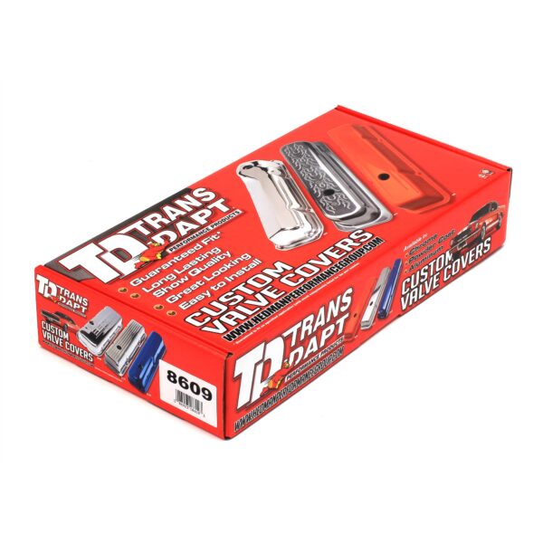 TRANS-DAPT PERFORMANCE PRODUCTS BUICK 231 V6 ASPHALT BLACK POWDER COATED VALVE COVERS