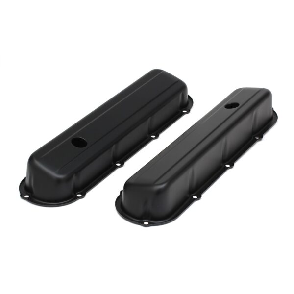 TRANS-DAPT PERFORMANCE PRODUCTS CADILLAC ASPHALT BLACK POWDER COATED VALVE COVERS