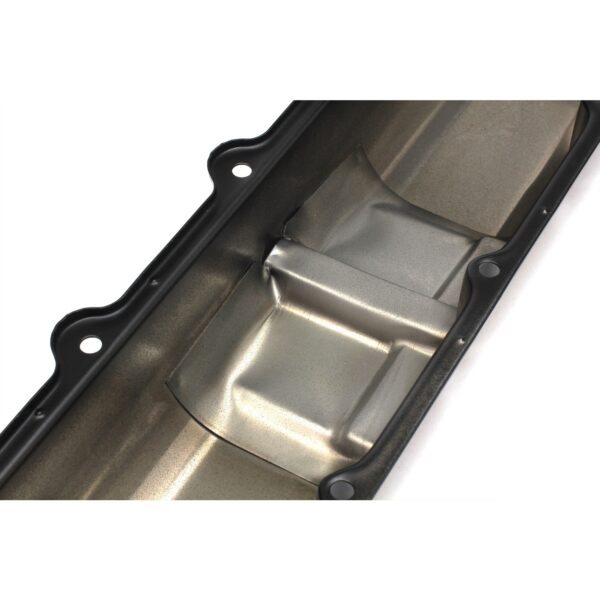TRANS-DAPT PERFORMANCE PRODUCTS OLDS CTR. HOLE ASPHALT BLACK POWDER COATED VALVE COVERS