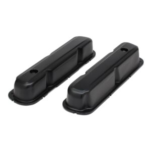 TRANS-DAPT PERFORMANCE PRODUCTS SB MOPAR ASPHALT BLACK POWDER COATED VALVE COVERS