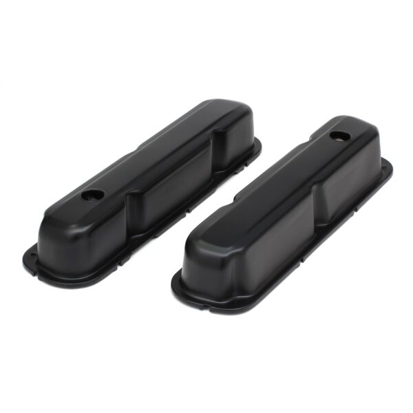 TRANS-DAPT PERFORMANCE PRODUCTS SB MOPAR ASPHALT BLACK POWDER COATED VALVE COVERS