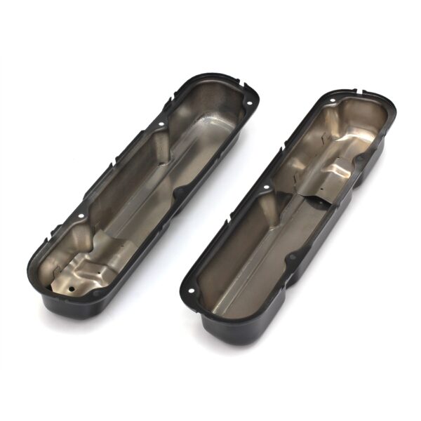 TRANS-DAPT PERFORMANCE PRODUCTS SB MOPAR ASPHALT BLACK POWDER COATED VALVE COVERS