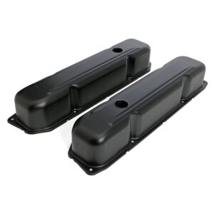 TRANS-DAPT PERFORMANCE PRODUCTS BB MOPAR ASPHALT BLACK POWDER COATED VALVE COVERS