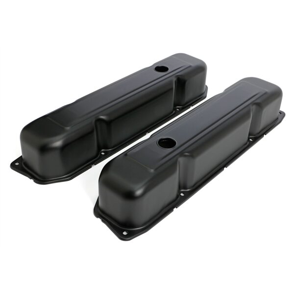 TRANS-DAPT PERFORMANCE PRODUCTS BB MOPAR ASPHALT BLACK POWDER COATED VALVE COVERS