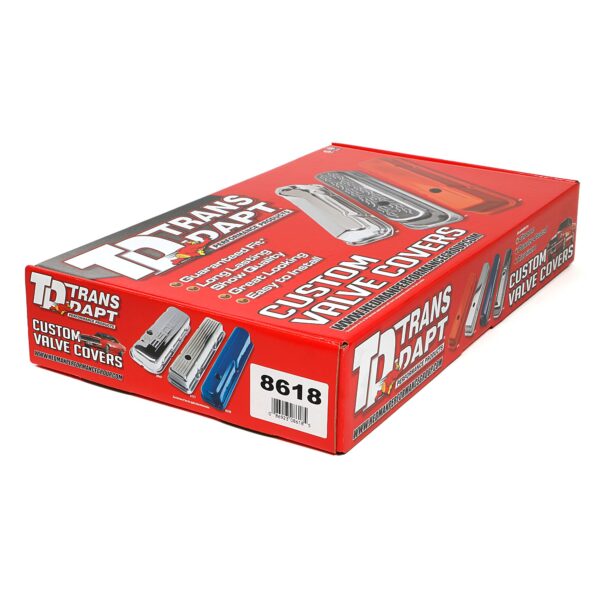 TRANS-DAPT PERFORMANCE PRODUCTS BB MOPAR ASPHALT BLACK POWDER COATED VALVE COVERS