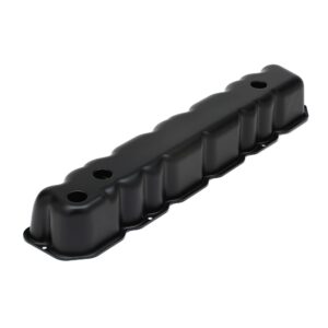 TRANS-DAPT PERFORMANCE PRODUCTS JEEP/AMC 6CYL ASPHALT BLACK POWDER COATED VALVE COVERS
