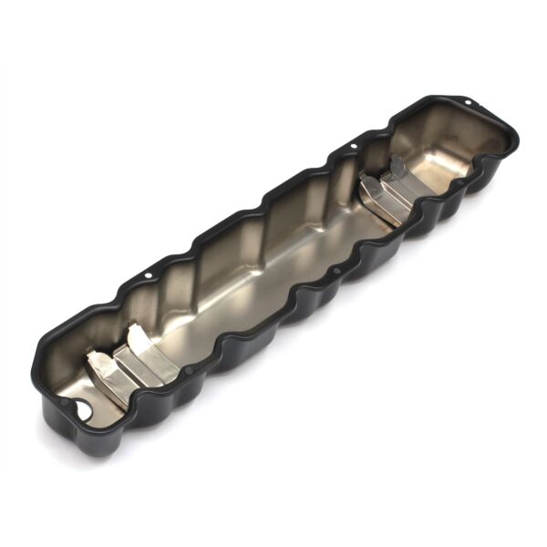 TRANS-DAPT PERFORMANCE PRODUCTS JEEP/AMC 6CYL ASPHALT BLACK POWDER COATED VALVE COVERS