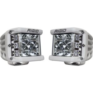 RIGID D-SS PRO Side Shooter, Flood Optic, Surface Mount, White Housing, Pair