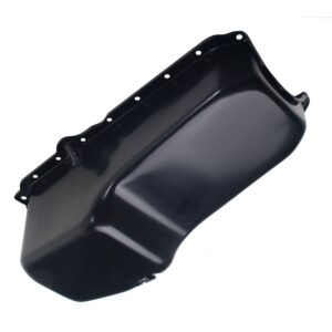 TRANS-DAPT PERFORMANCE PRODUCTS 1980-85 SB CHEVY 305-350 5.0L/5.7L POWDER COATED OEM STYLE OIL PAN- ASPHALT BLACK (4 QTS.)