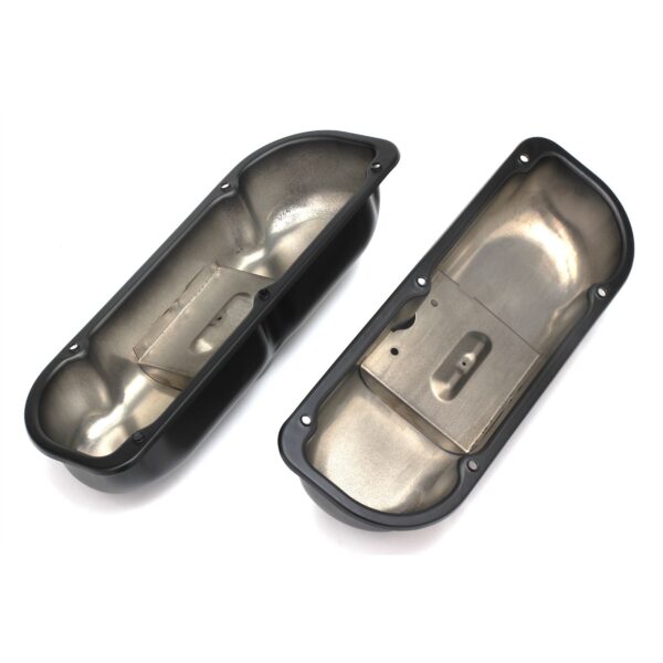 TRANS-DAPT PERFORMANCE PRODUCTS FORD 3.8L V6 ASPHALT BLACK POWDER COATED VALVE COVERS