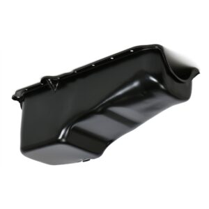 TRANS-DAPT PERFORMANCE PRODUCTS 1986-00 CHEVY 305-350 POWDER COATED OEM STYLE OIL PAN; ASPHALT BLACK (4 QTS.)