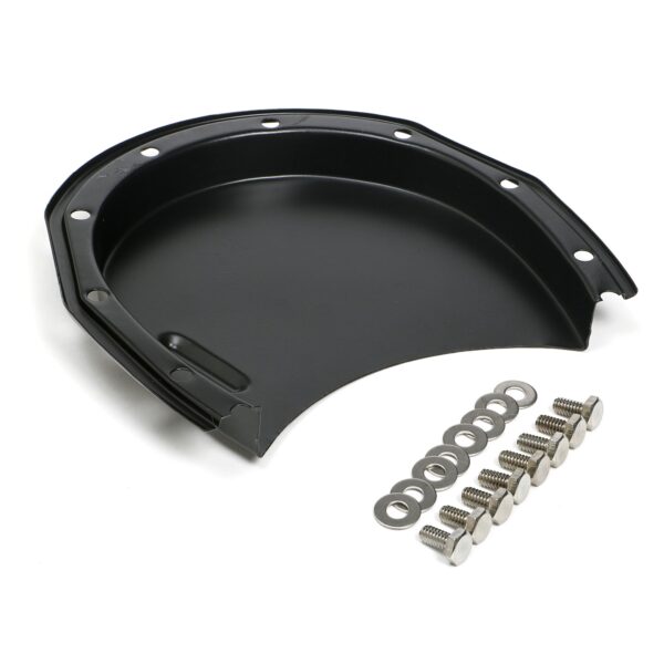 TRANS-DAPT PERFORMANCE PRODUCTS ASPHALT BLACK TIMING CHAIN COVER AND BOLTS- CHEVY 4.3L V6 OR SB V8 (NOT FOR LT1)