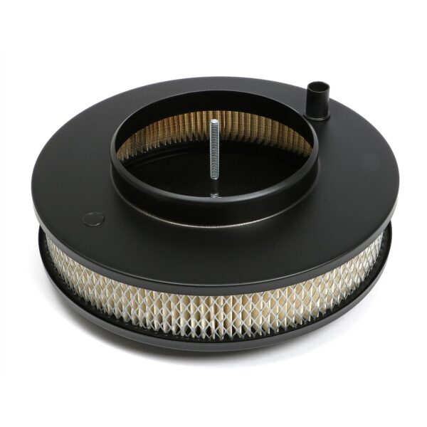 TRANS-DAPT PERFORMANCE PRODUCTS POWDER COATED MUSCLE CAR STYLE AIR CLEANER SET; 10 IN. DIAMETER; 2-1/8 IN. TALL- ASPHALT BLACK