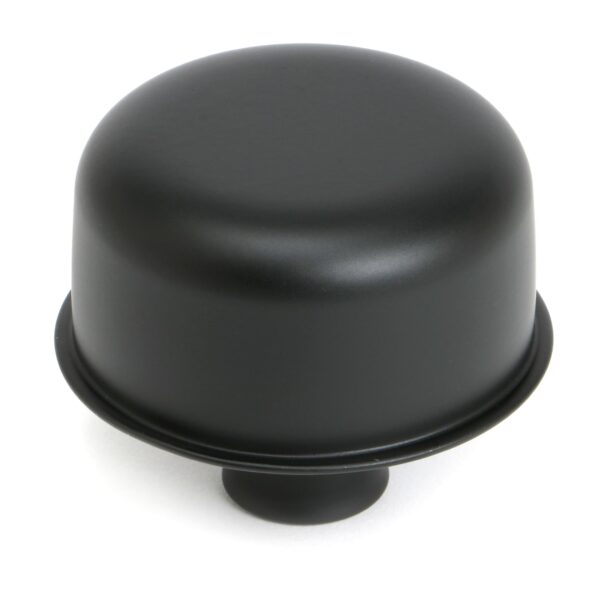 TRANS-DAPT PERFORMANCE PRODUCTS PUSH-IN STYLE BREATHER CAP ONLY (WITHOUT GROMMET); 2-3/4 IN. OVERALL DIAMETER - ASPHALT BLACK POWDER COATED