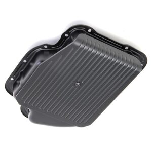 TRANS-DAPT PERFORMANCE PRODUCTS GM TURBO 400 SLAM-GUARD ARMORED TRANSMISSION PAN (STOCK CAPACITY)- ASPHALT BLACK POWDER COATED