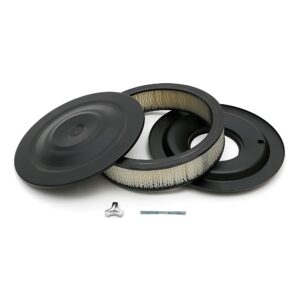 TRANS-DAPT PERFORMANCE PRODUCTS ASPHALT BLACK POWDER COATED 14 IN. X 4 IN. AIR CLEANER
