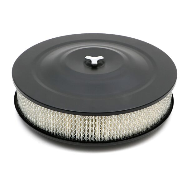 TRANS-DAPT PERFORMANCE PRODUCTS ASPHALT BLACK POWDER COATED 14 IN. X 4 IN. AIR CLEANER