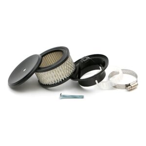 TRANS-DAPT PERFORMANCE PRODUCTS ASPHALT BLACK POWDER COATED 4 IN. X 2-5/8 IN. DEEP DISH AIR CLEANER