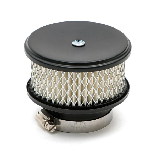 TRANS-DAPT PERFORMANCE PRODUCTS ASPHALT BLACK POWDER COATED 4 IN. X 2-5/8 IN. DEEP DISH AIR CLEANER