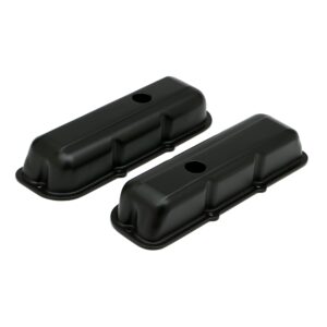 TRANS-DAPT PERFORMANCE PRODUCTS GM 2.8L V6 ASPHALT BLACK POWDER COATED VALVE COVERS