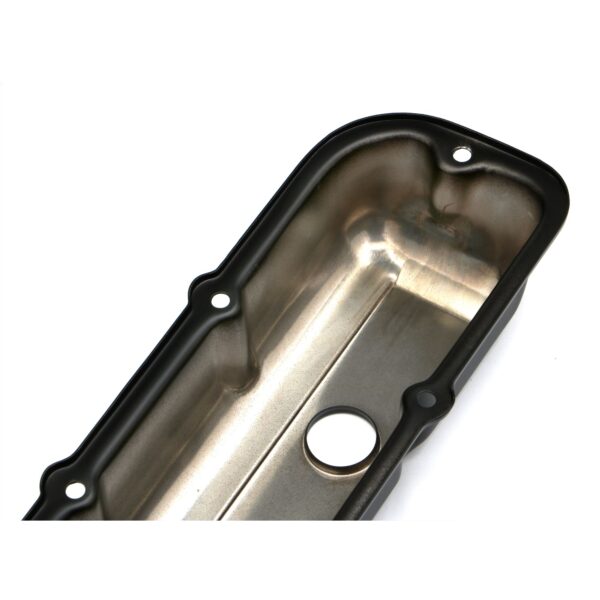 TRANS-DAPT PERFORMANCE PRODUCTS GM 2.8L V6 ASPHALT BLACK POWDER COATED VALVE COVERS