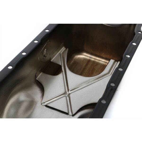 TRANS-DAPT PERFORMANCE PRODUCTS MOPAR 318-340 ASPHALT BLACK POWDER COATED OIL PAN