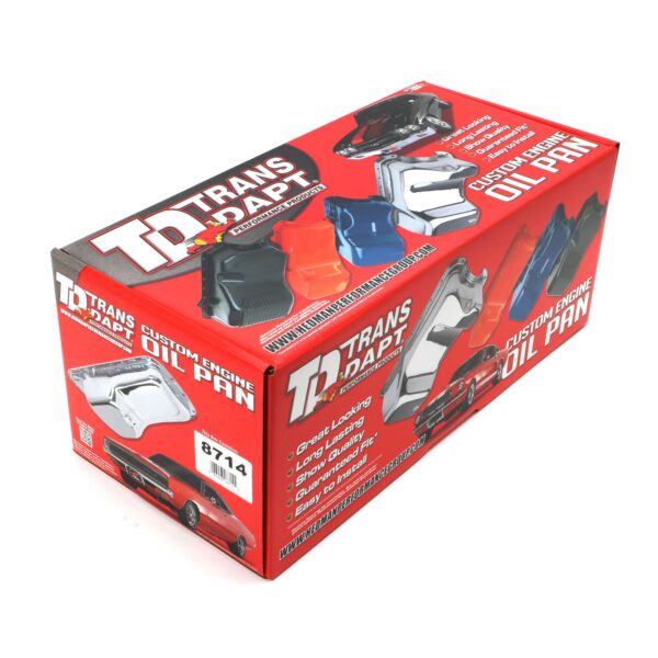 TRANS-DAPT PERFORMANCE PRODUCTS FORD 351W ASPHALT BLACK POWDER COATED OIL PAN