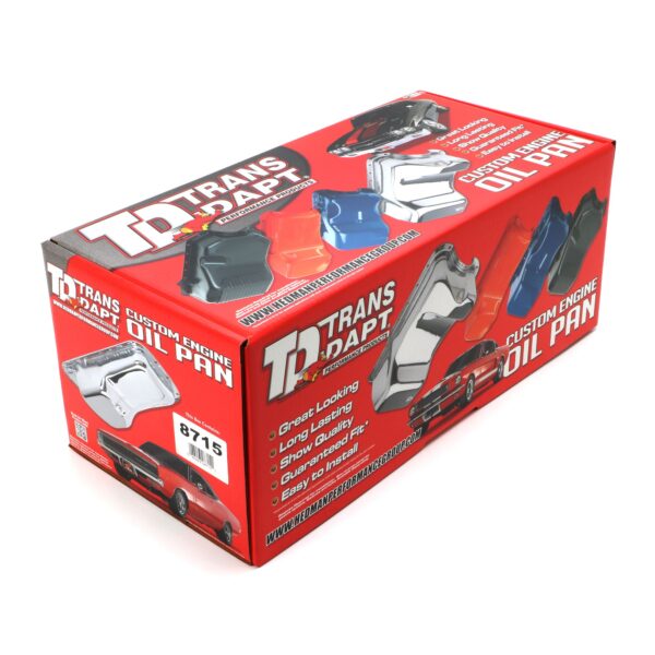 TRANS-DAPT PERFORMANCE PRODUCTS FORD 351C ASPHALT BLACK POWDER COATED OIL PAN