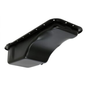 TRANS-DAPT PERFORMANCE PRODUCTS 1958-76 FORD 352, 360, 390, 406, 427, 428 (NOT COBRAJET 428); FRONT SUMP, OEM STYLE OIL PAN- ASPHALT BLACK (STOCK CAPACITY)